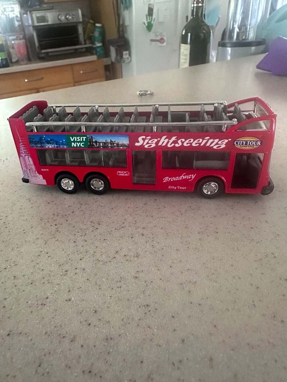 Shing Fat Broadway City Tour Sightseeing Bus Diecast Toy